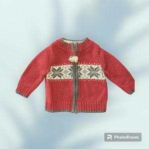 Beautiful Baby Boy Nordic Sweater by Genuine Baby from Oshkosh, Size 6M